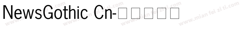 NewsGothic Cn字体转换